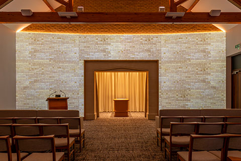 Brick Wall Projection Image