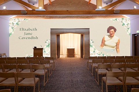 White Roses Projection Image